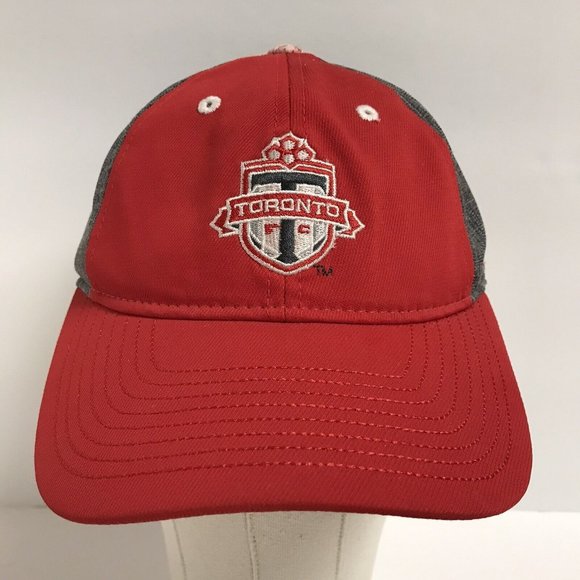 Toronto FC Soccer Women's Red Gray with Lace Adjustable Adidas Hat - Picture 1 of 8